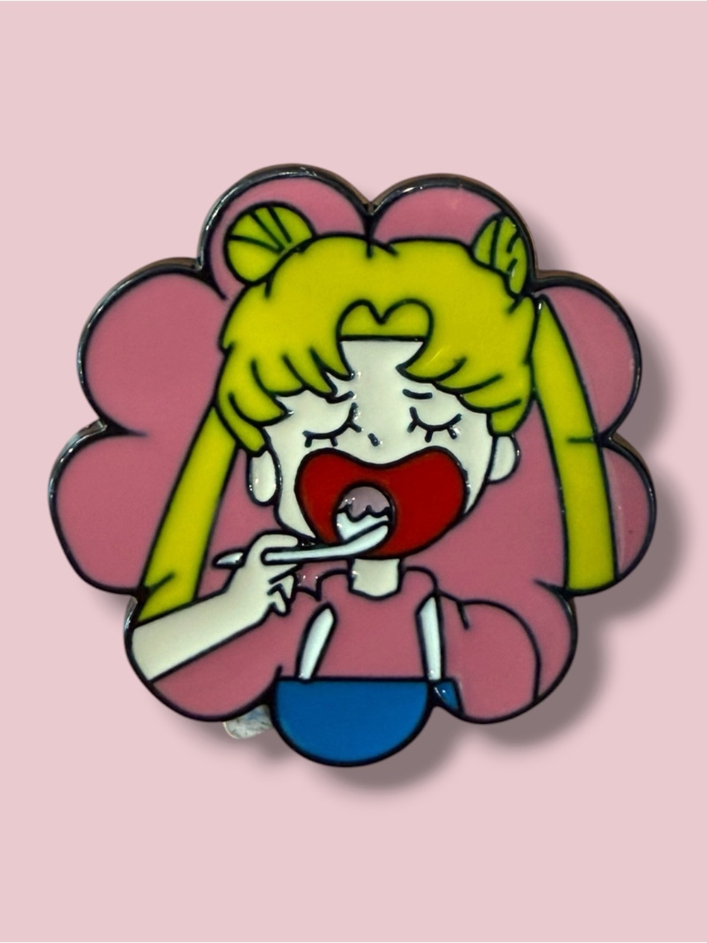 3 for $15 - Sailor Moon Eating Pin